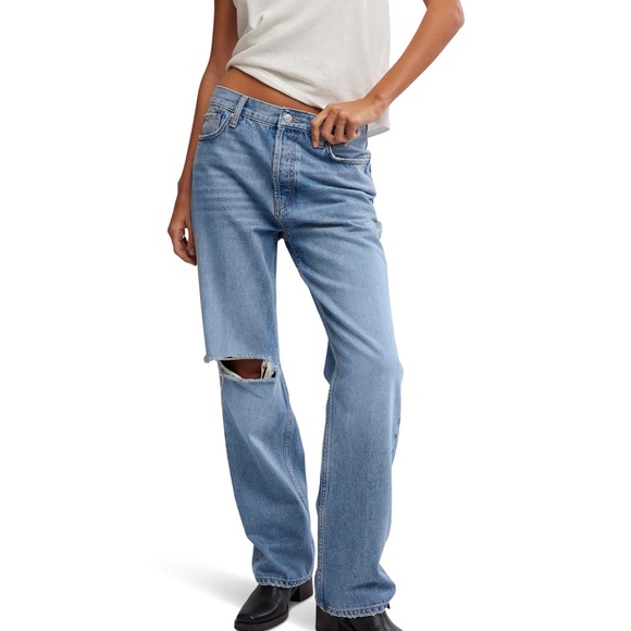 Free People Light Blue Boot Cut Jeans - Picture 6 of 8